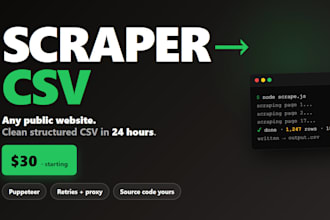 build a custom web scraper in nodejs and puppeteer