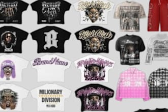 create a professional  gen z y2k  streetwear tech pack for your clothing brand