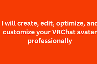 create, edit, optimize, and customize your vrchat avatar professionally