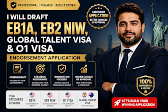 draft eb1a, eb2 niw, global talent visa and o1 visa endorsement application