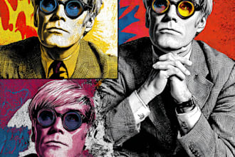 illustrate you and plants, colorful, flat art, pop art