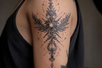 design realistic animal tattoo illustration