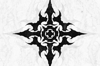 design heavy metal band logo with artwork
