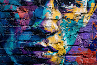 create high quality graffiti art and spray paint design