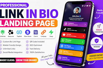 setup and customize linktree bio link landing page for social media