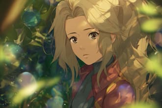 drawing anime artwork illustration with high quality