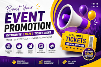 sell out your event with powerful ticket promotion and marketing