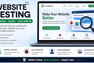 test your website or app and report bugs