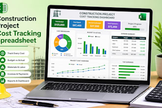 create a construction project cost tracking spreadsheet