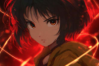 drawing anime artwork illustration with high quality