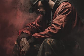 design unique, brilliant, and amazing album cover, rap, hip hop single cover
