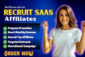 recruit high quality affiliates and influencers for your affiliate program