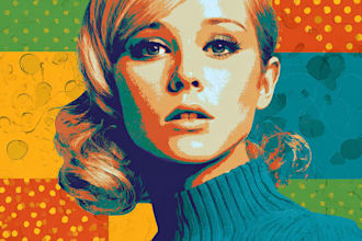 create retro japanese pop art for you