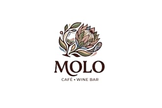 create coffee shop café wine bar logo
