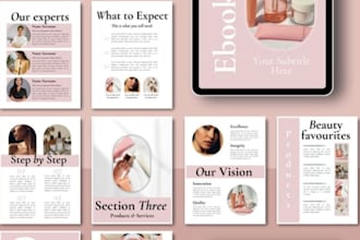 design marketing material for beauty skincare cosmetics brand product promotion