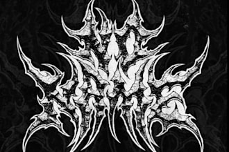 design custom hardcore metal band logo