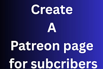 help to manage your patreon page, manage page