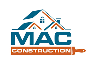 create a modern construction and painting logo design