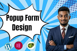 design wordpress popup forms or contact form with elementor