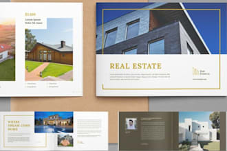 design real estate buyer and seller guide brochure portfolio or property booklet