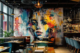 design graffiti designs, murals and wall arts