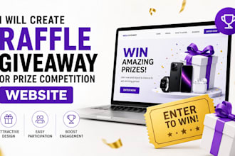 create raffle giveaway or prize competition website