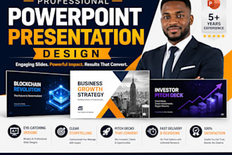 design powerpoint presentation webinar, company profile, business pitch deck