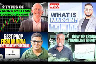 do professional finance, business thumbnail design