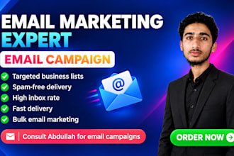 send 100,000 bulk email blast and email marketing campaign