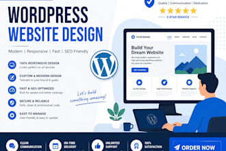 build a introduction website by wordpress