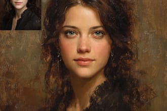 design beautiful handmade oil painting for wall art