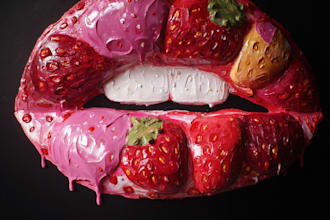 create vibrant fast food pop art illustration