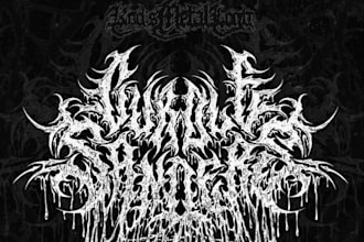 create custom grindcore band logo