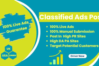 do manual classified ads post to target potential customers