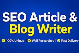 write professional SEO articles and technical blog posts