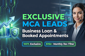 provide exclusive mca leads, business loan leads and live transfer leads for you