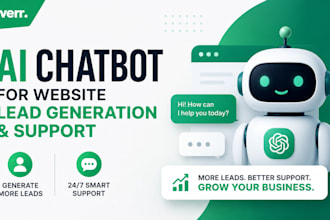 build ai chatbot for website lead generation and support