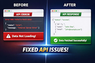 debug and fix API issues in react and angular apps