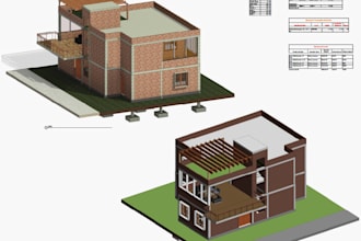 create architecture and structural bim model