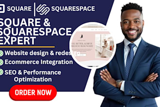 square website design square online store redesign squarespace site square SEO