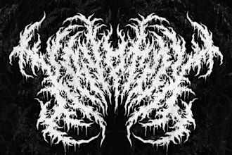 design atmospheric black metal logo