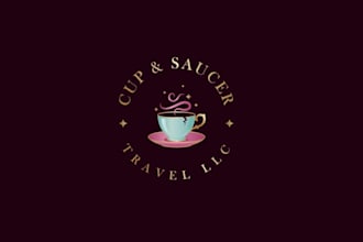 design cup saucer travel llc logo