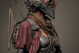 sci fi character illustration or sci fi character