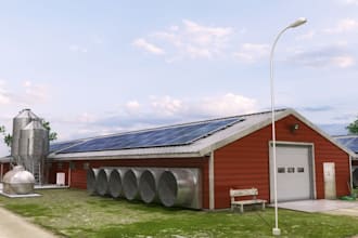 design cgi 3d poultry farm, chicken farm and fam house layout