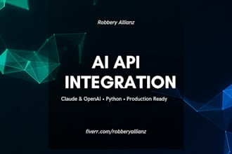 integrate claude or openai API into your existing app or workflow