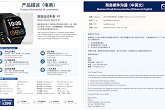 professional english to chinese translation