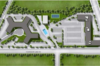 do architectural site plan and real estate site plan render