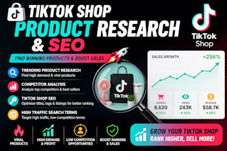 do tiktok shop product research and SEO optimization