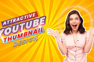 be your expert graphic designer for eye catching thumbnails