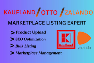 setup, optimize and manage kaufland, otto, zalando product listings, bulk upload